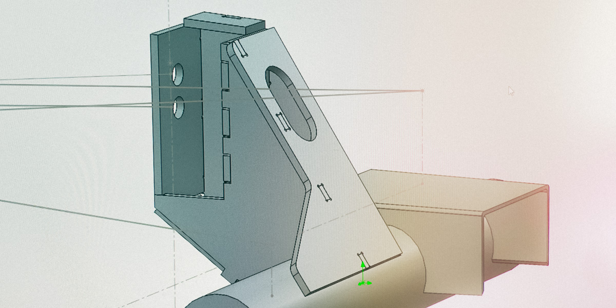 CAD model of automotive part