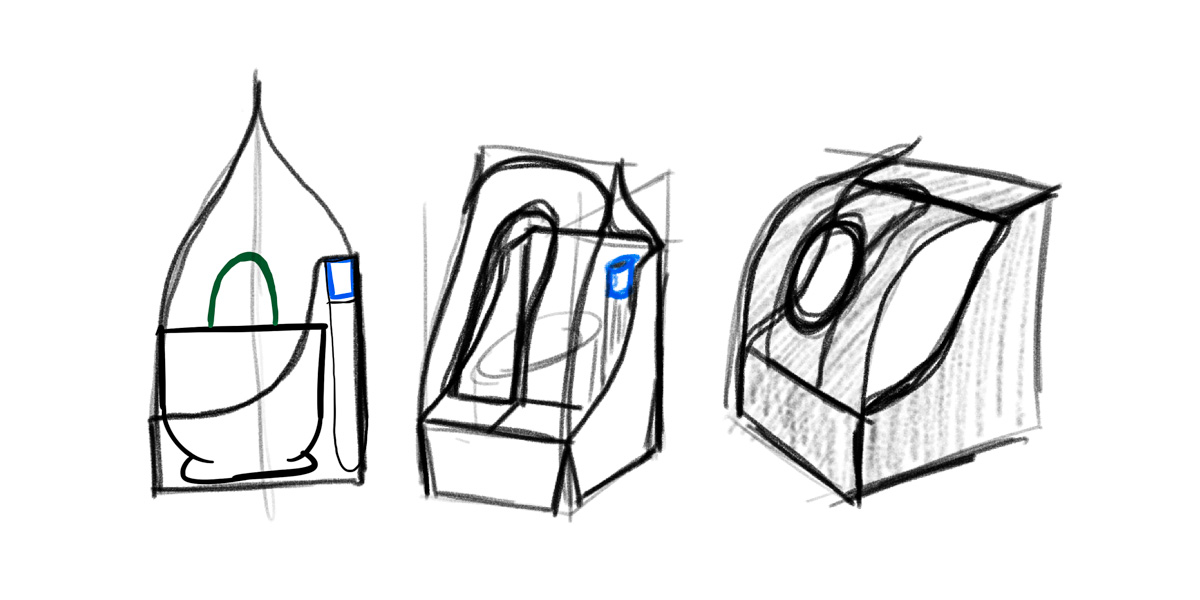 Coffee Cactus packaging sketches
