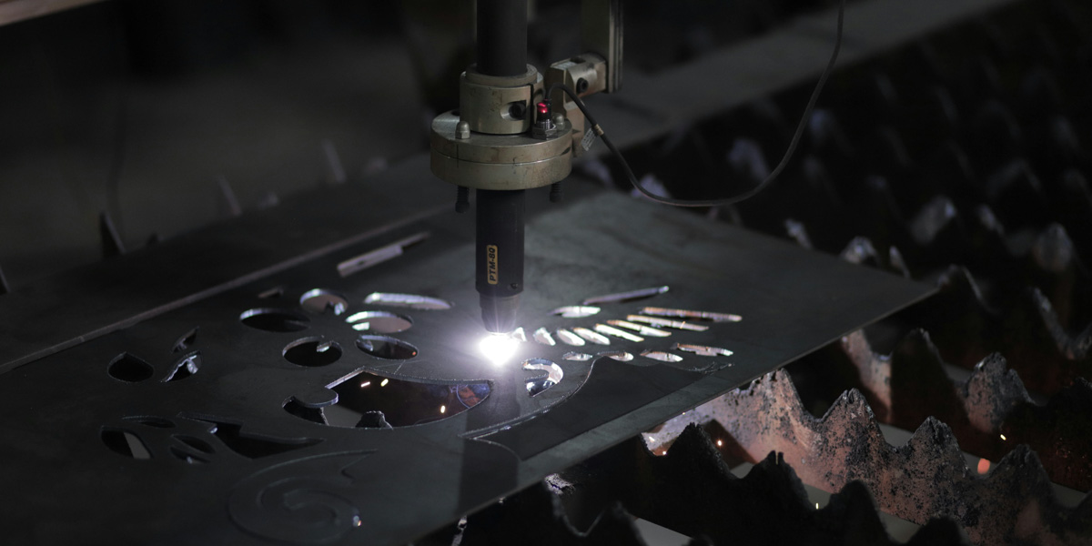 Laser cutter in action